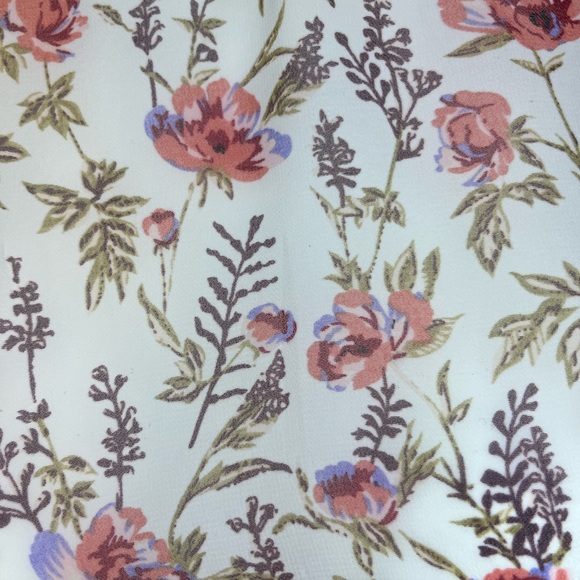 Princess Polly Floral Smocked Ruffle Layered Skirt Long Sleeve Dress ~ Size 8 - Picture 2 of 12